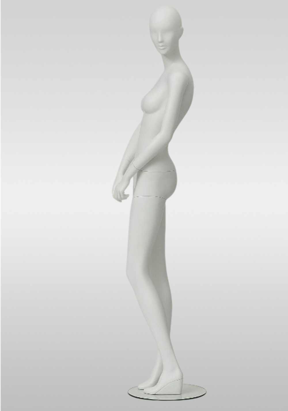 Женский абстрактный манекен Nika 5/Белый матовый