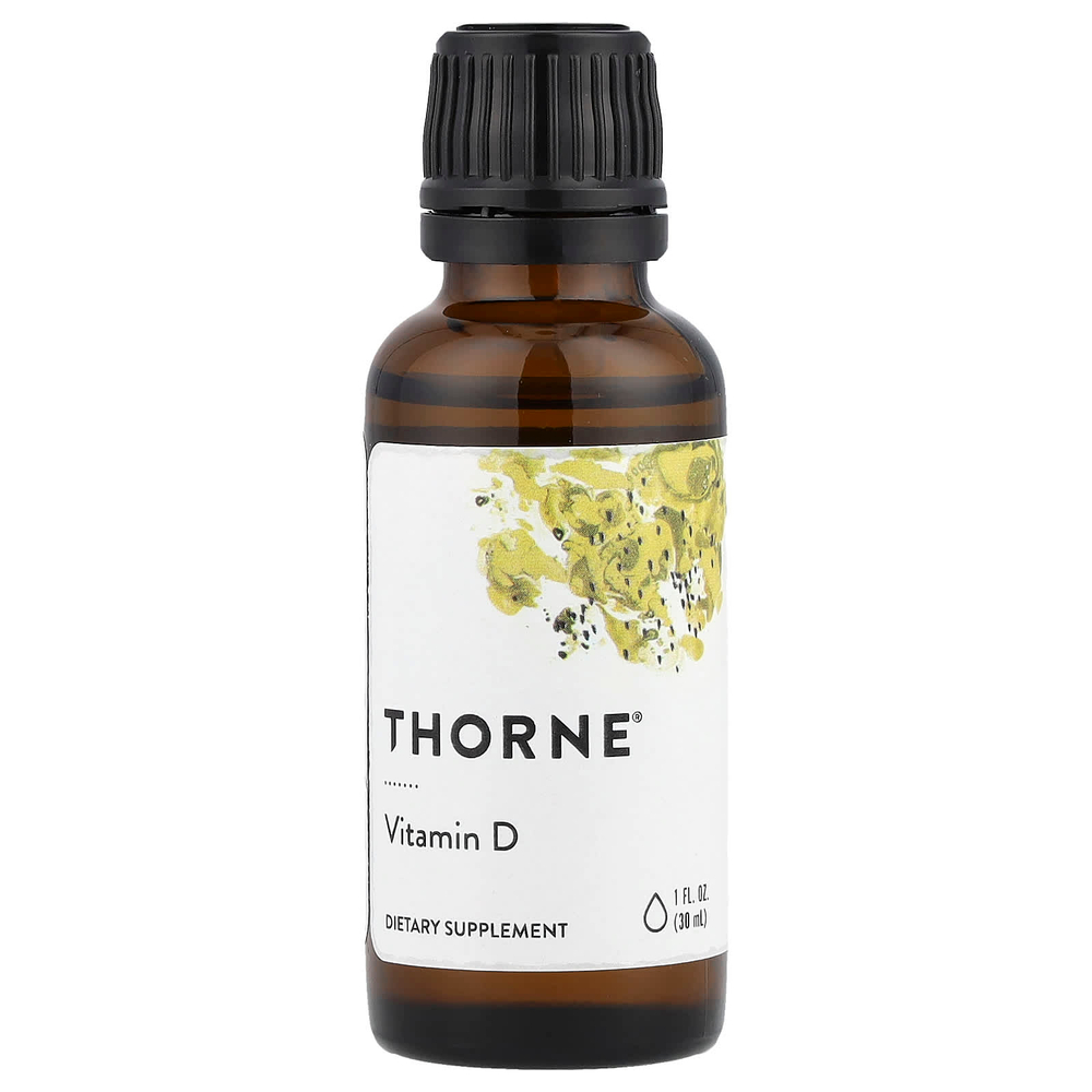 Thorne, жидкий витамин D, 30 мл (1 жидк. унция)