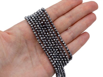 Нить бусин из терагерца 3,3мм, огранка