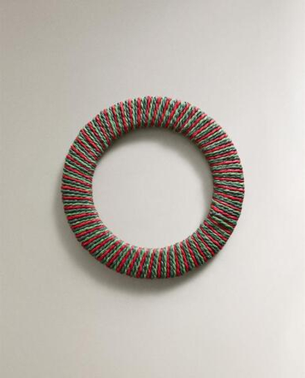 ZARA HOME НОВОГОДНЯЯ ПОДСТАВКА ПОД СТОЛОВЫЕ ПРИБОРЫ ИЗ БАМБУКА, ЗЕЛЕНЫЙ