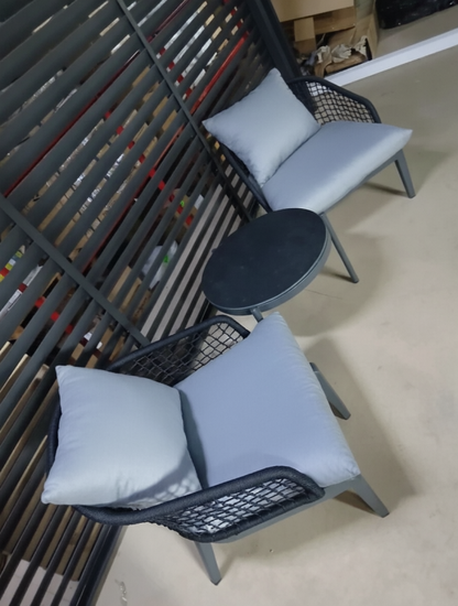 Комплект плетеной мебели Lounge цвет антрацит