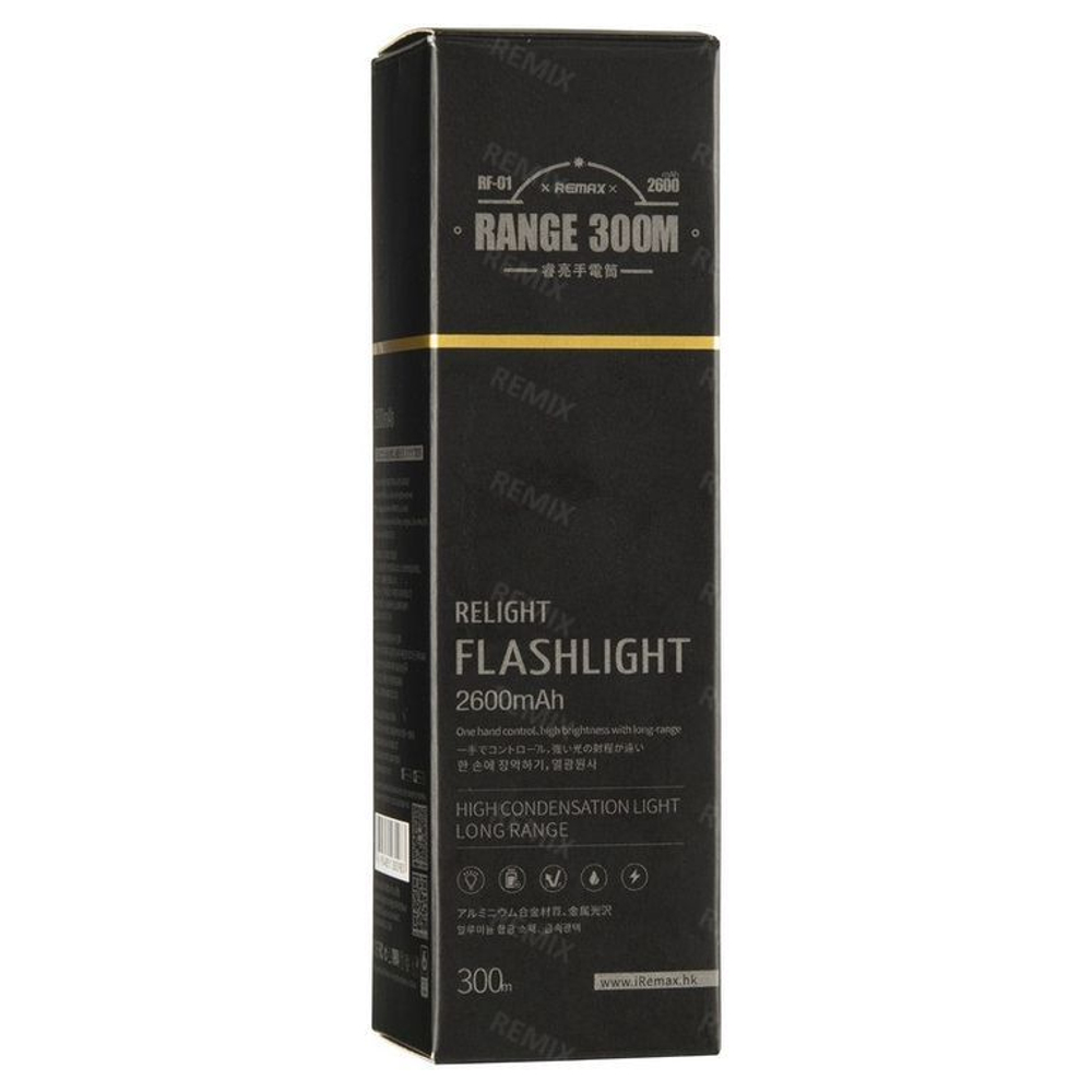 Фонарик Remax Flashlight RF-01 (черный)