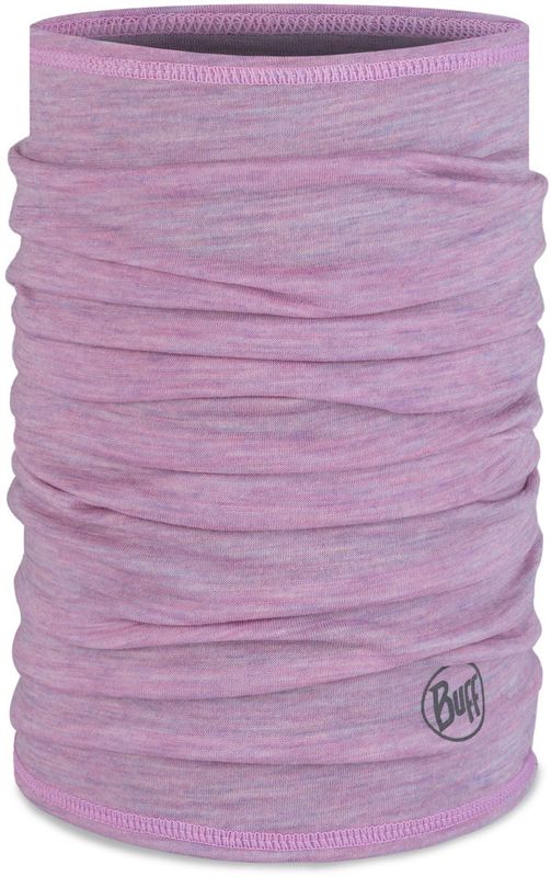 Тонкий шерстяной шарф-труба детский Buff Merino Lightweight Solid Pansy Фото 1