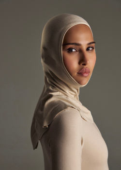 Балаклава утонченная без шва бежевая