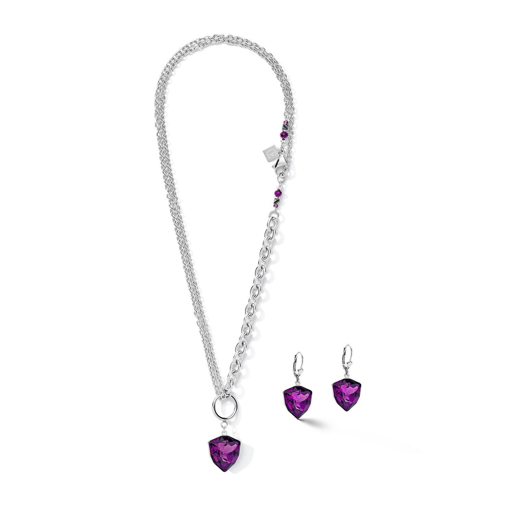 Колье Coeur de Lion Magic Crystal Amethyst 5054/10-0824 цвет фиолетовый