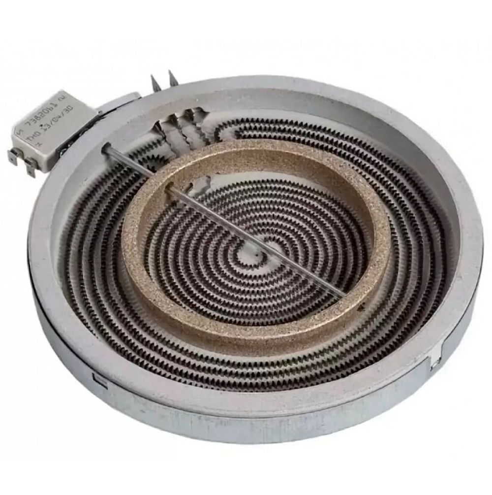 Конфорка для стеклокерамической плиты Whirlpool 2х зонная, D230/140mm, 2200/700W