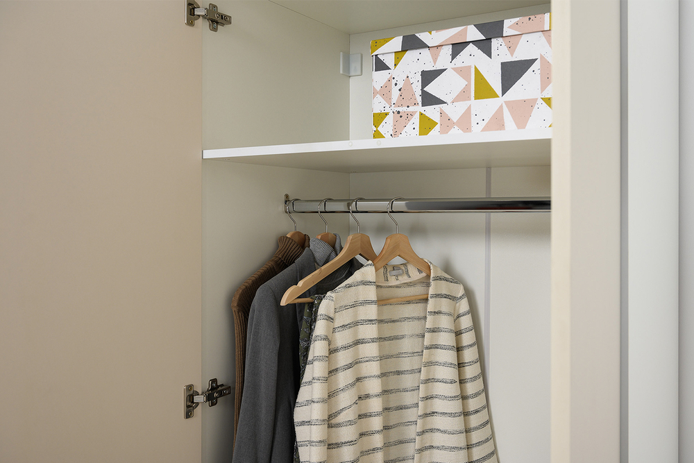 Шкаф Марвэл 16.317.02, Темно-серый, Сатин, Плэйн