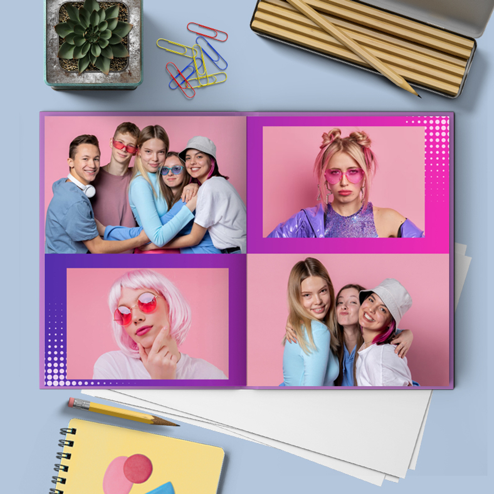 PSD-Шаблон фотокниги "Violet"
