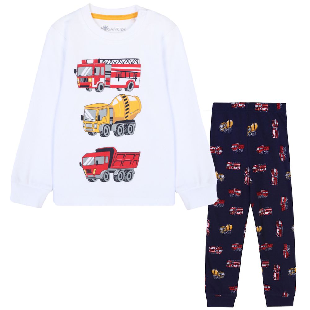 Пижама для мальчика с машинами 104-140