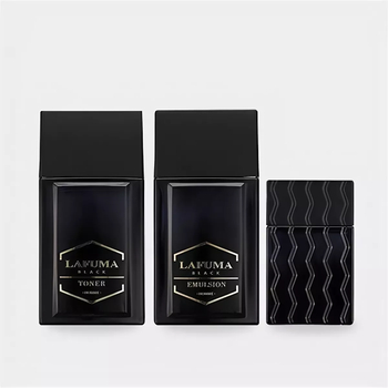 Набор для ухода за лицом Bergamo Lafuma Black Homme for Men 3 Set для мужчин (тонер, эмульсия, туалетная вода)