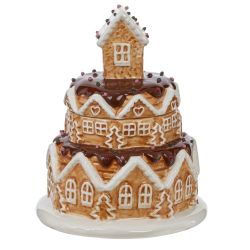 GAEM Конфетница "Пряничный торт-дом", 650 мл, L14 W14 H18 см, 2в.
