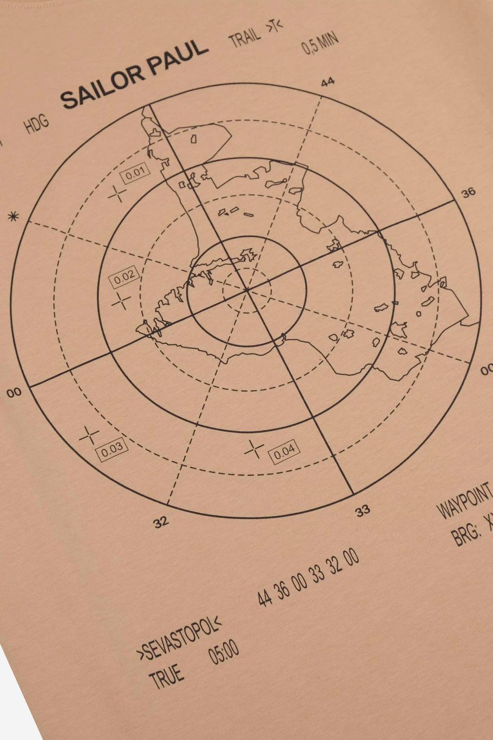 Футболка Sailor Paul Radar Бежевая