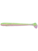 Приманка силиконовая Keitech Swing Impact 4.5" #417 Gold Flash Minnow, 3 упаковки по 6 штук