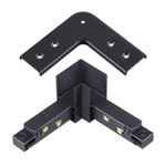 135105 SHINO NT20 117 черный Соединитель с токопроводом для шинопровода "L" IP20 48V FLUM