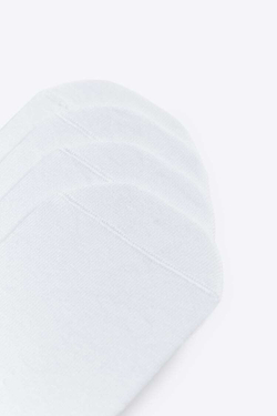 ZARA НАБОР ИЗ ЧЕТЫРЕХ ПАР КОРОТКИХ НОСКОВ, БЕЛЫЙ