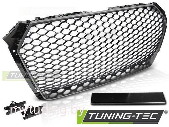 Решетка радиатора MATT GRAY SILVER RS-STYLE для Audi A4 B9