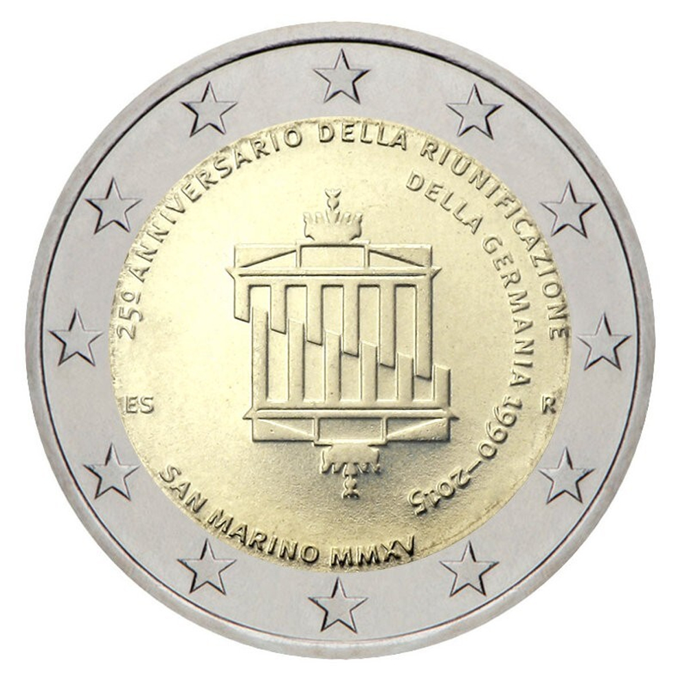 San Marino 2 Euro 2015 – 25 Years of German Unity (BU)