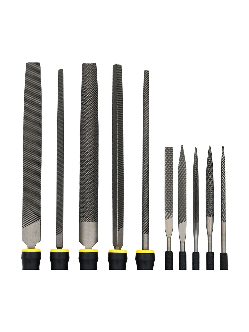 Набор напильников и надфилей 200мм Inforce 10 шт 06-09-92