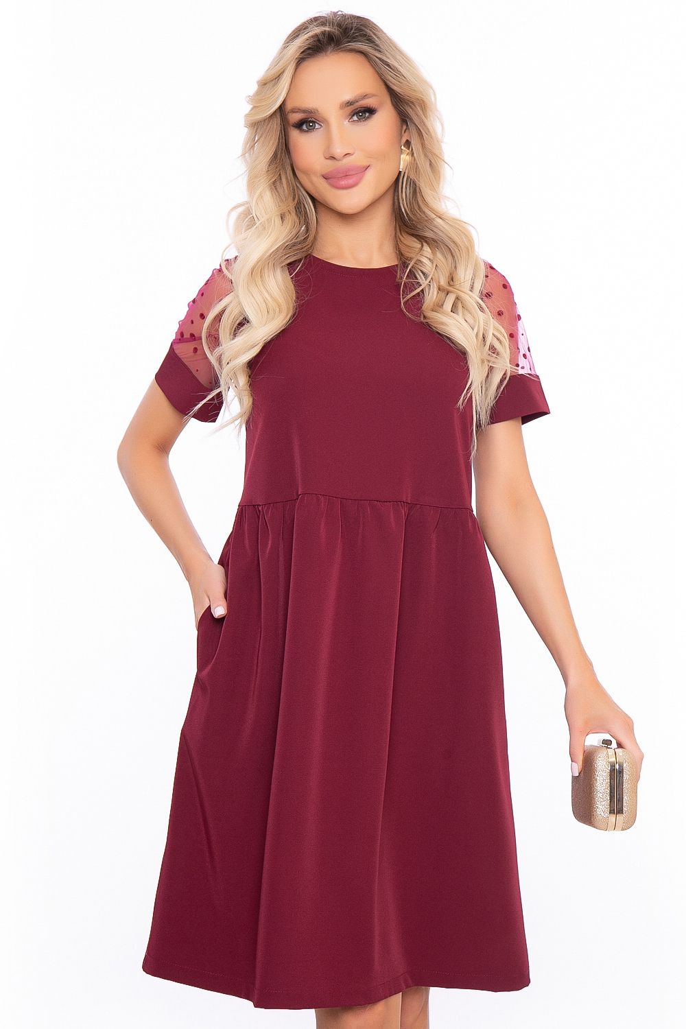 Платье "Богемия" (бордо) П3038 LT Collection (Акция)