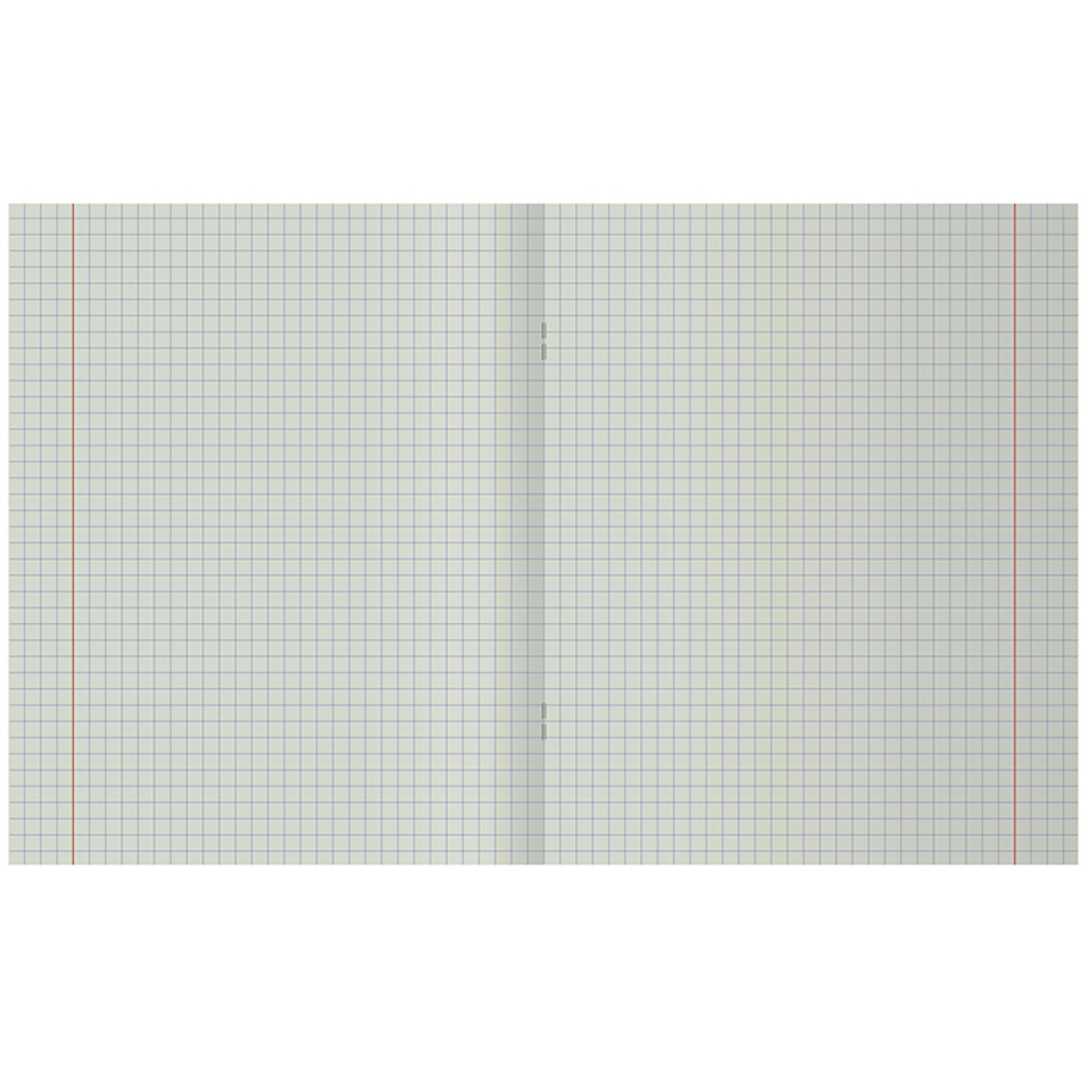 Тетрадь общая BG, А5, 96 листов в клетку, обложка бумвинил, синий, эконом