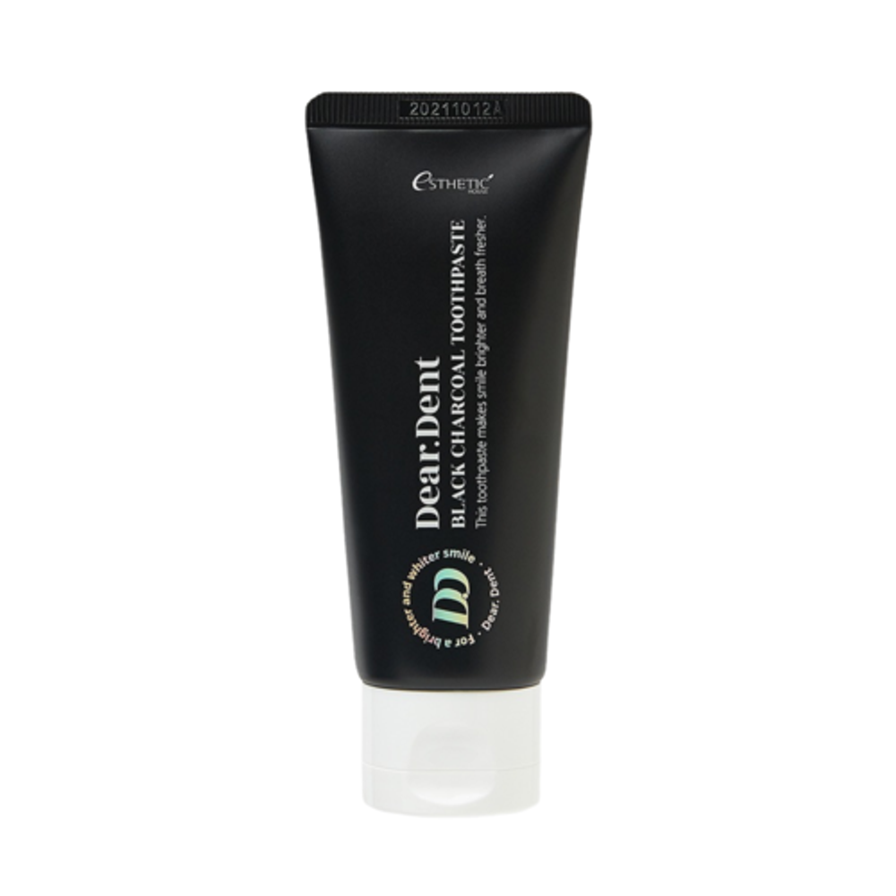 Esthetic House Паста зубная с активированным углем - Dear.dent black charcoal toothpaste, 80г