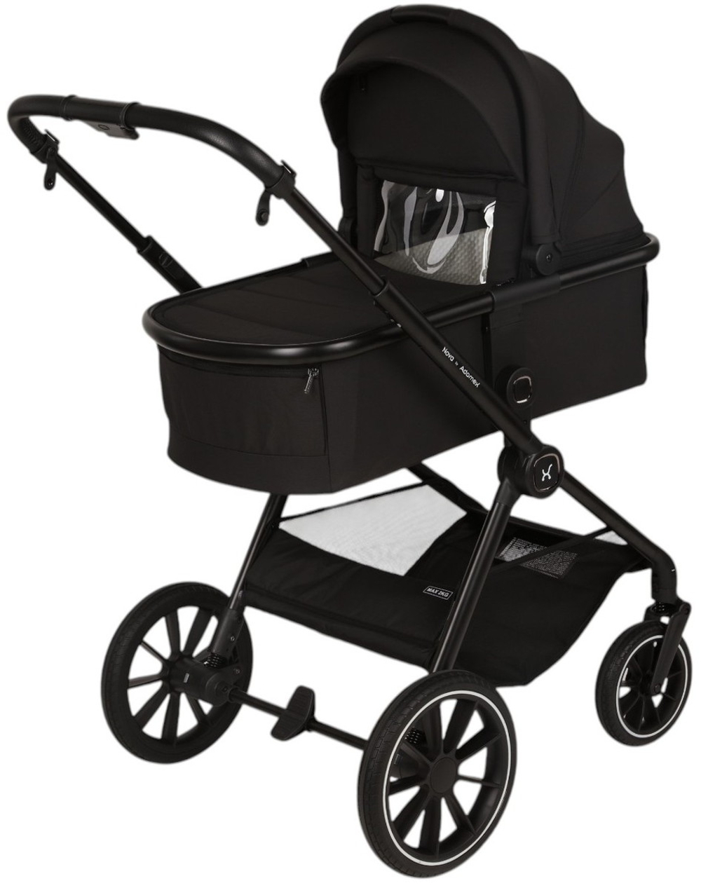 Детская коляска Adamex Nova 3 в 1 ЧЕРНЫЙ - BLACK