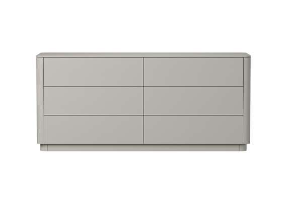 Комод Tammi 6 ящиков ширина 170 см (серо-бежевый)