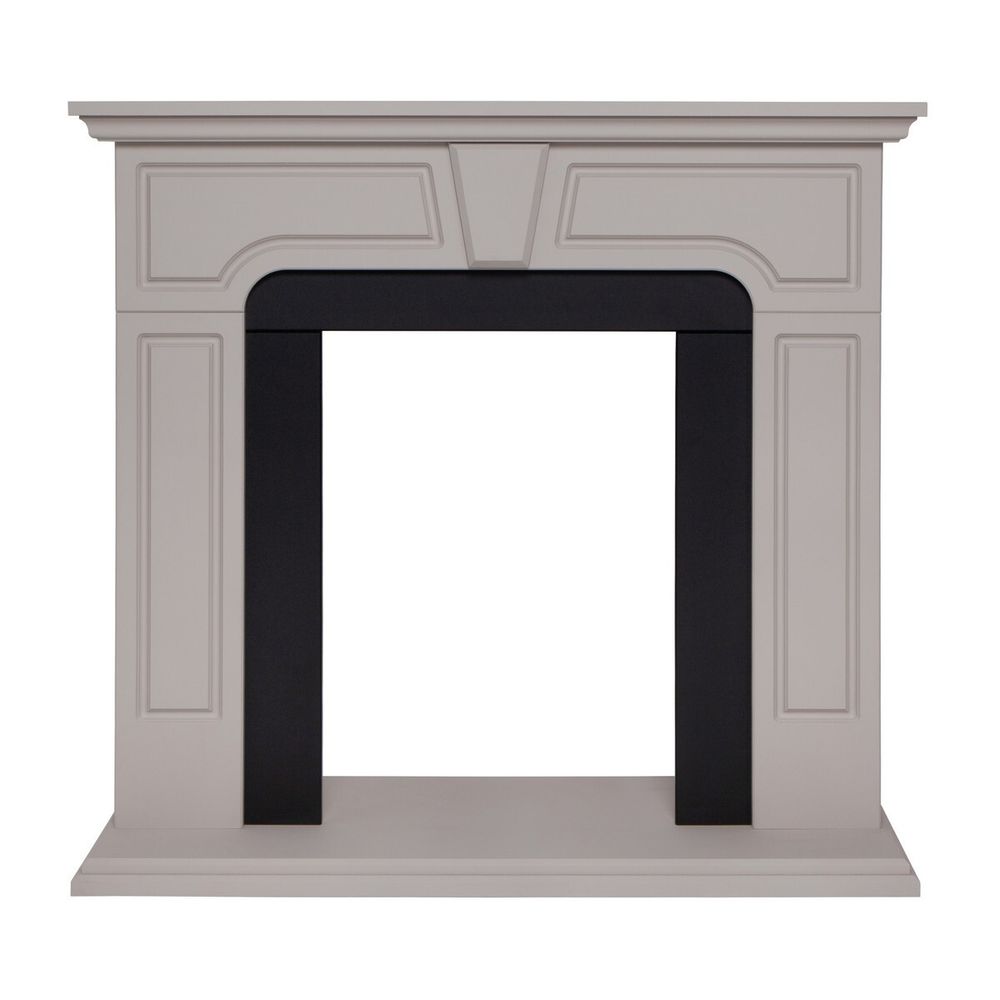 Портал каминный из МДФ RealFlame Theodor STD Theodor BG латте, под очаги (Majestic, Fobos, Eugene, 3D Olympic)