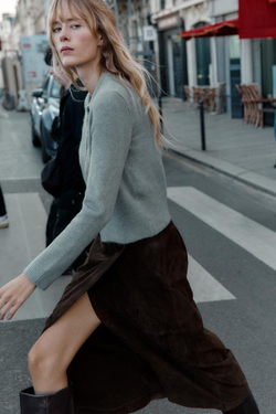 ZARА КАРДИГАН С ПУГОВИЦАМИ-ШАРИКАМИ, СЕРЫЙ/СИНИЙ