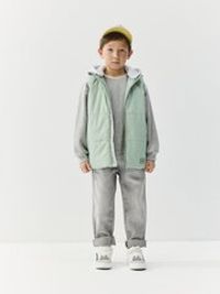 Жилет на молнии с капюшоном "Ментол"