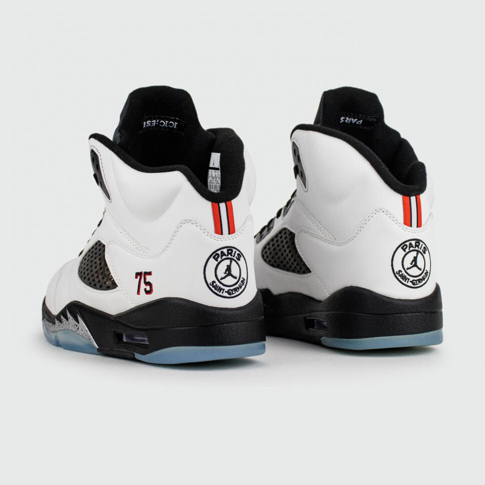 кроссовки Air Jordan 5 x PSG White Black