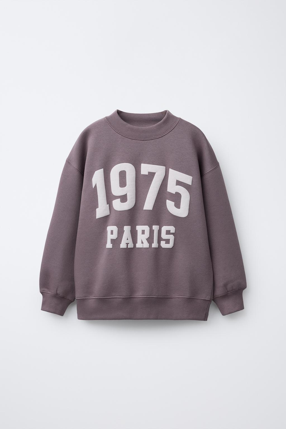 ZARA ТОЛСТОВКА С ТЕКСТОВЫМ ПРИНТОМ, РОЗОВАТЫЙ