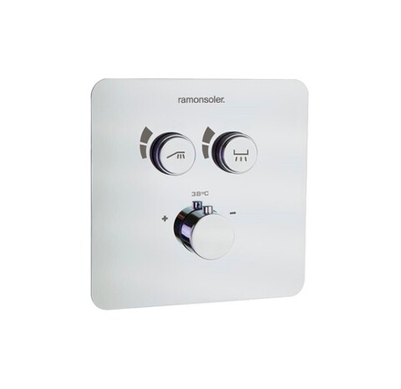 Встраиваемый термостатический смеситель для душа на 2 выхода RS SMART 85T201S С ВНУТРЕННЕЙ ЧАСТЬЮ