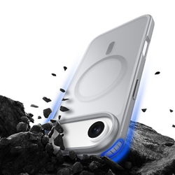 Матовый противоударный чехол серого цвета с MagSafe для iPhone Air, серия Yind Series от Dux Ducis