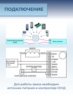 Замок электромеханический врезной Promix-SM203.11 НЗ (Шериф-3В), 24 В