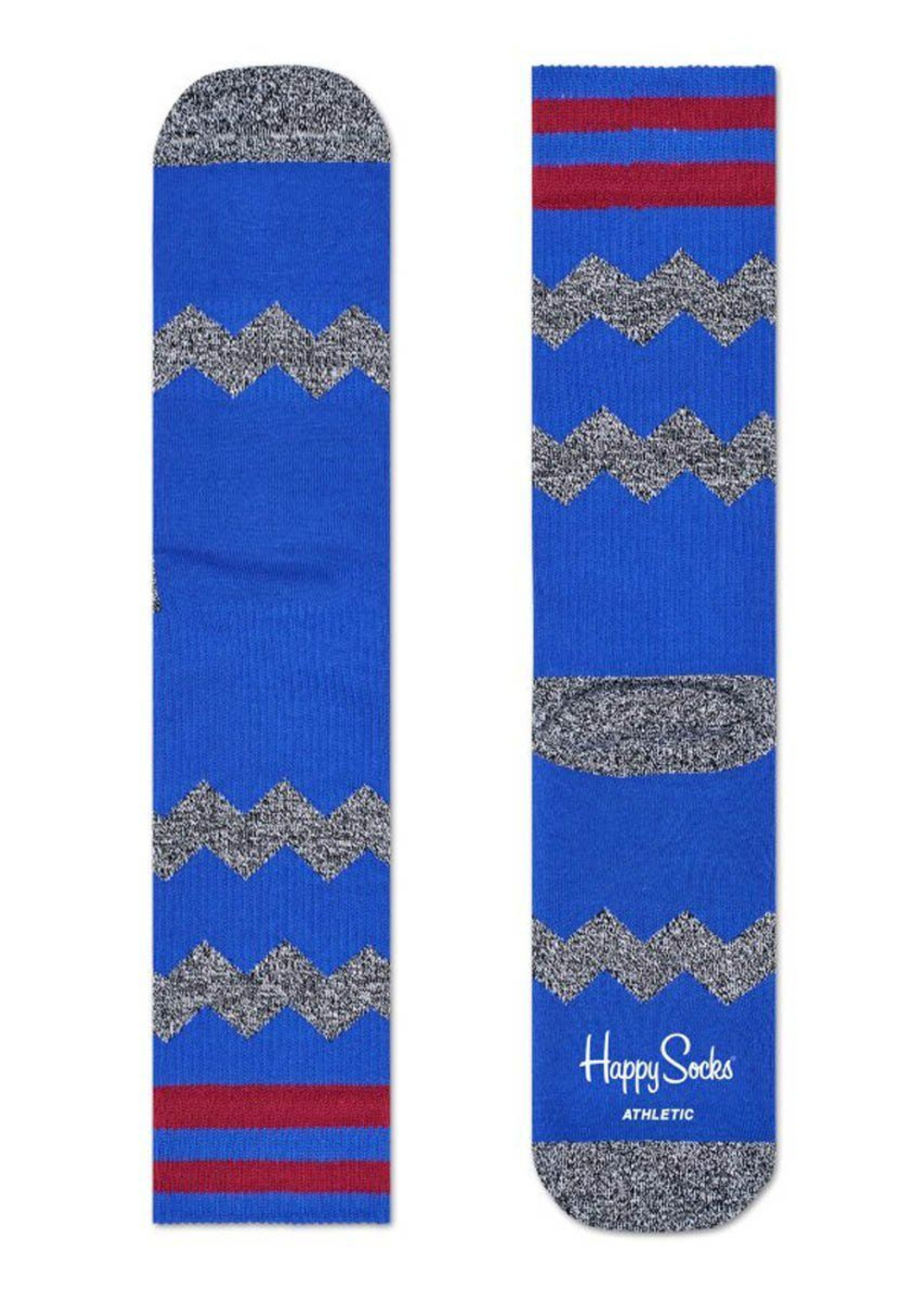 Носки унисекс Athletic Zig Stripe Sock с зигзагами (Размер: 29) (Цвет: синий)