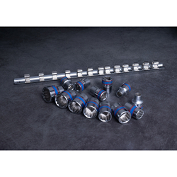 KING TONY (3013MR) Набор торцевых головок 3/8", 12-гранные, 7-19 мм, 13 предметов