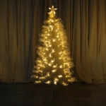 Ёлка светодиодная «Жемчужная» 150 см, ПВХ белый, цвет свечения-Белый/Теплый белый (220 веток) (T2118-180)