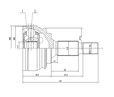 EWIGER - EW121151679-EWI - Joint Kit, drive shaft