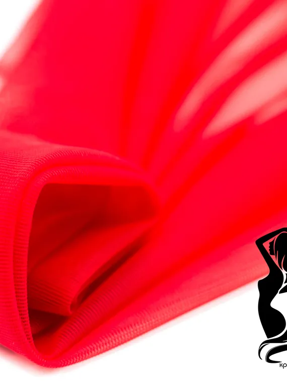 Неэластичная сетка оптом, Lauma Fabrics арт. 387, красный 100