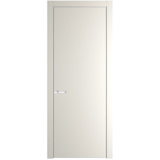 Межкомнатная дверь эмаль Profil Doors 1PA перламутр белый глухая профиль белый матовый