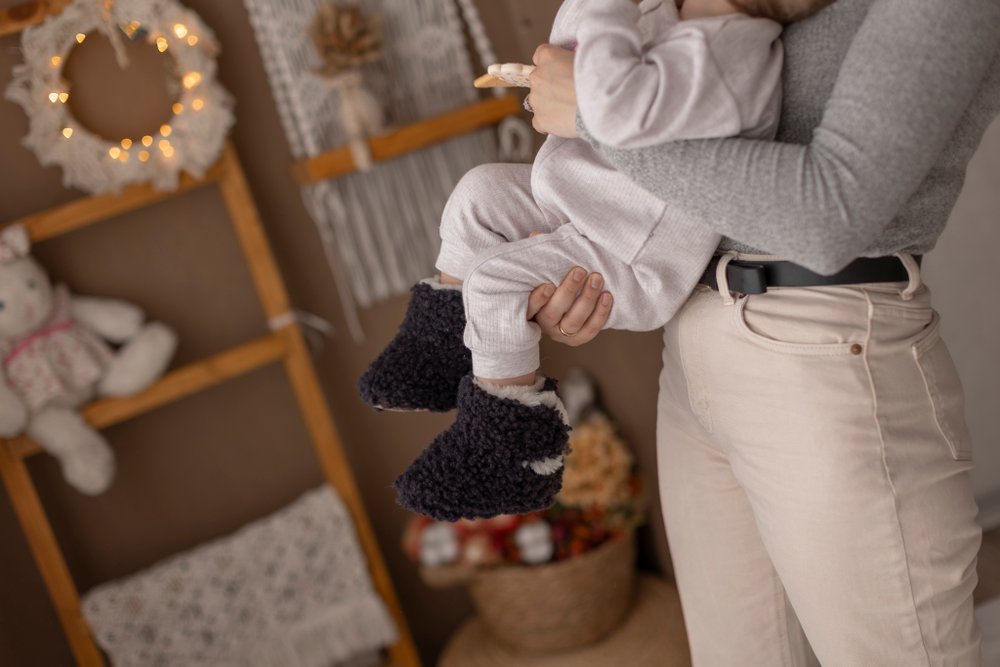 Детские пинетки из натуральной овчины