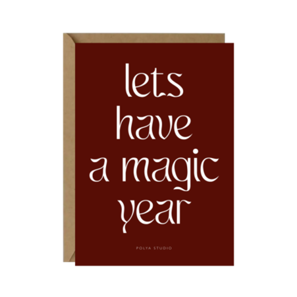 Открытка MAGIC YEAR red