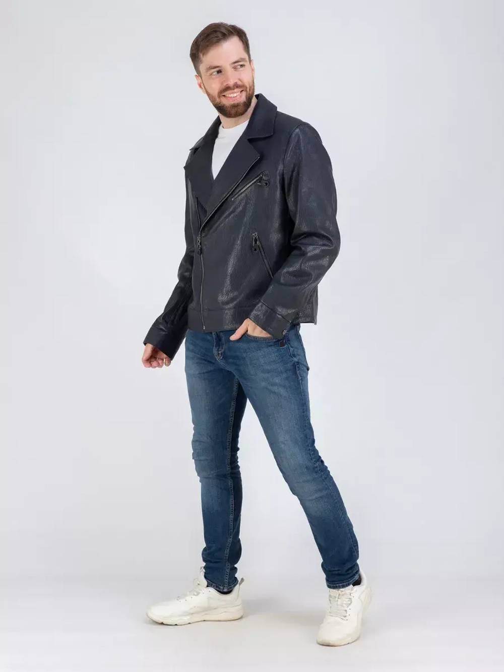 Куртка кожаная натуральная косуха