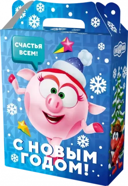 Сладкий новогодний подарок "Смешарики" 650гр
