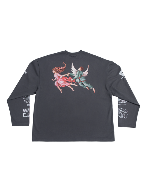 LONGSLEEVE “PIXIES & FAIRIES” GREY — ПРЕДЗАКАЗ