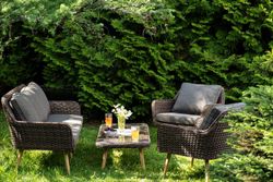 "Прованс" лаунж-зона плетеная из искусственного ротанга, цвет коричневый