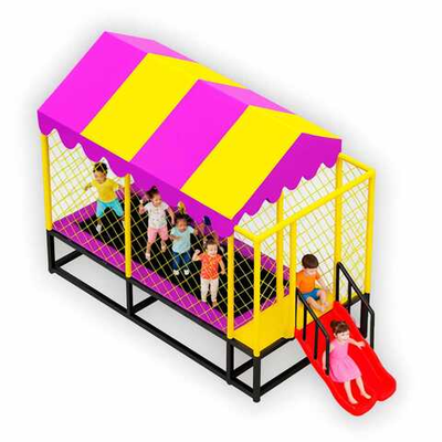 Батутные арены с горкой