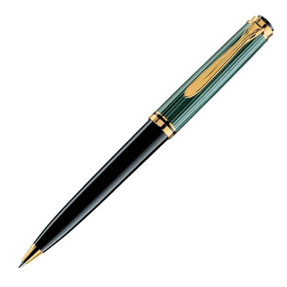 Pelikan Souveraen - Black Green GT, шариковая ручка, M