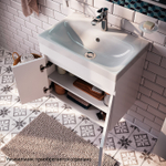 Тумба подвесная с дверцами IDDIS Zodiac, белая, 60 см, ZOD6CD0i95